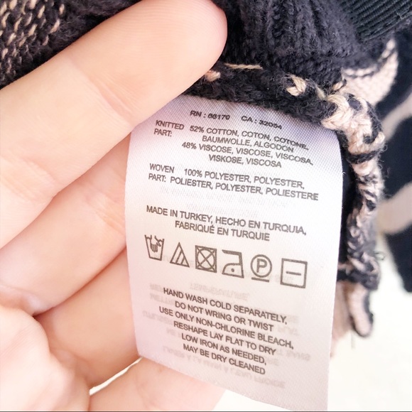 Moth | Black & Cream Button Down Cardigan Size S - Picture 6 of 7